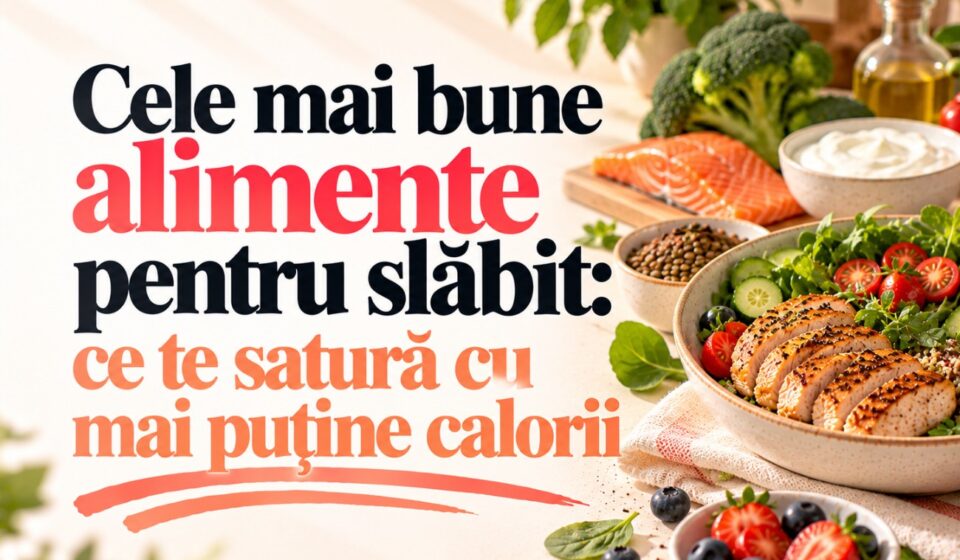 Cele mai bune alimente pentru slăbit: ce te satură cu mai puține calorii