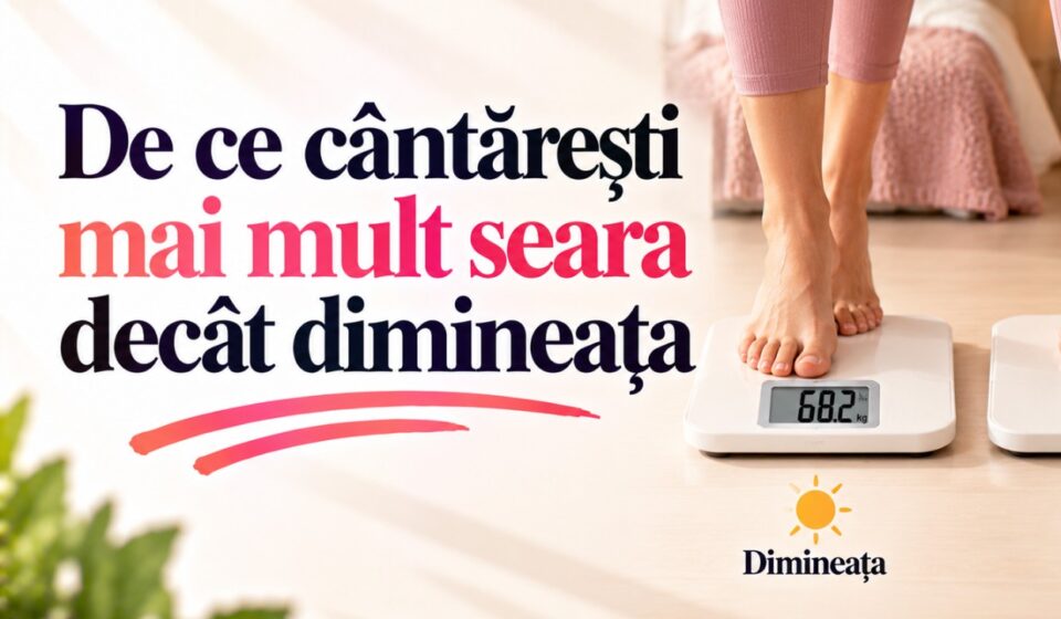 De ce cântărești mai mult seara decât dimineața