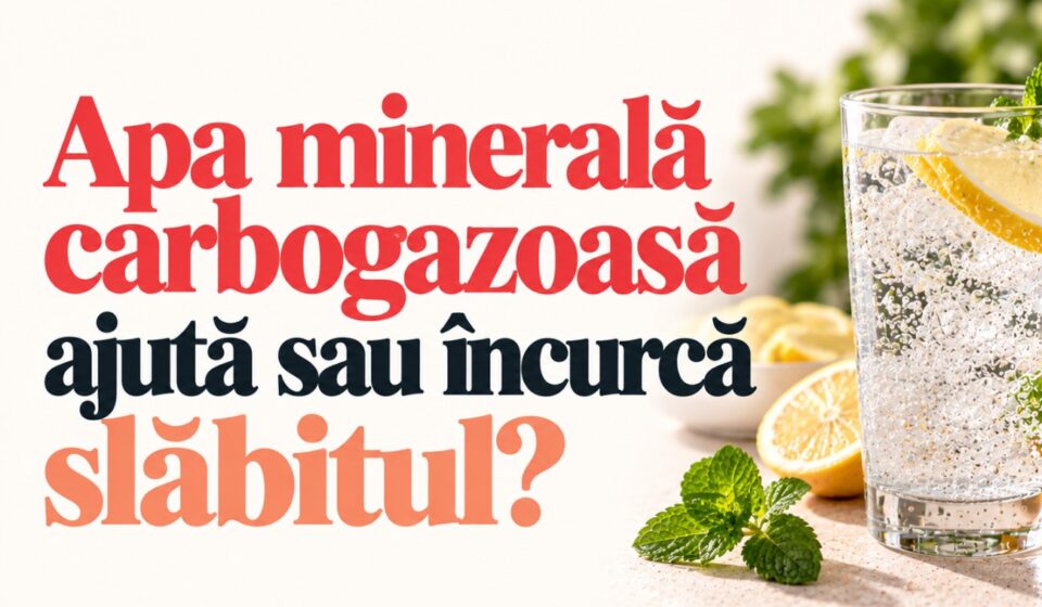 Apa minerală carbogazoasă ajută sau încurcă slăbitul?